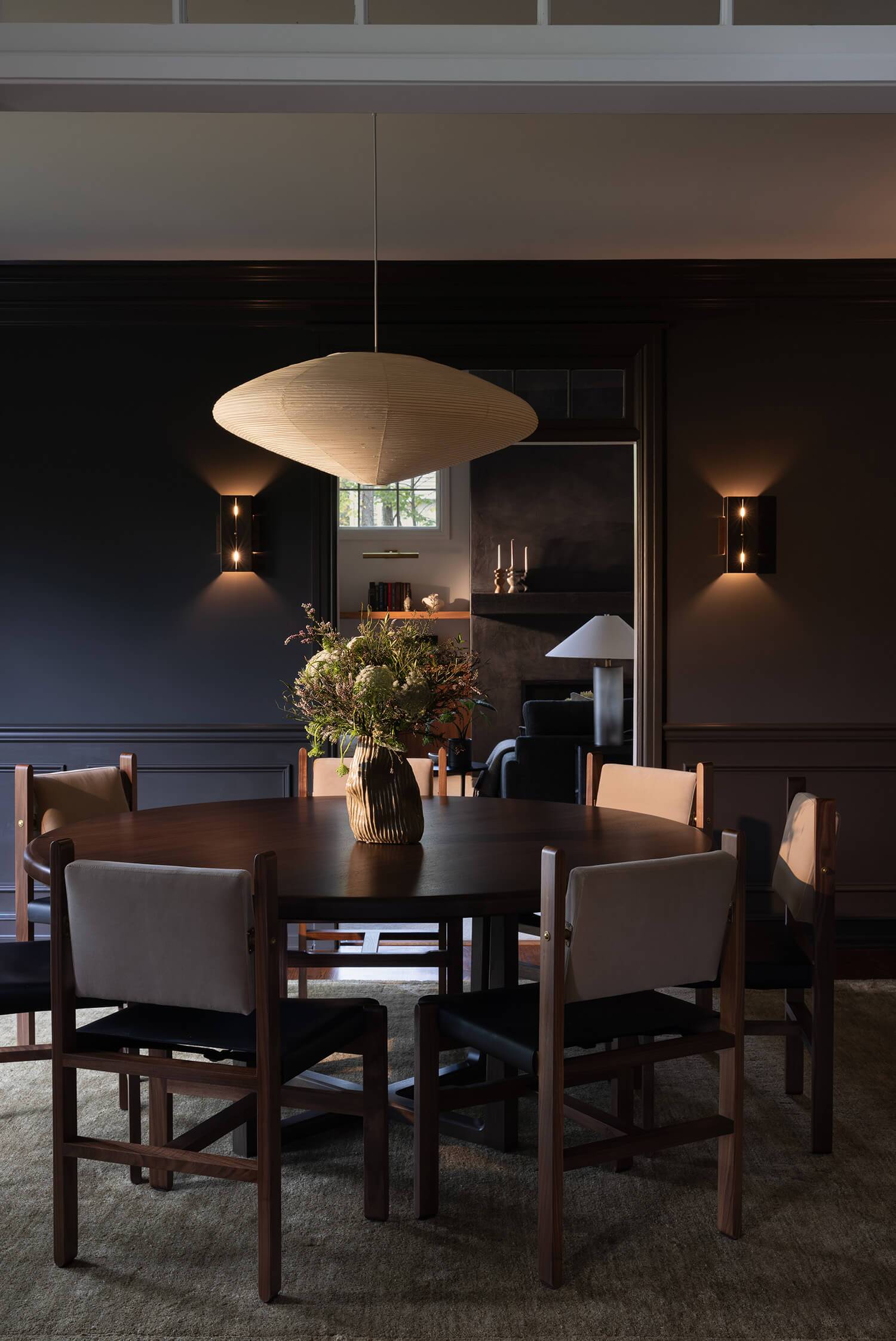 dark dining room